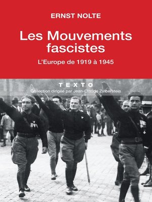 cover image of Les Mouvements fascistes. L'Europe de 1919 à 1945